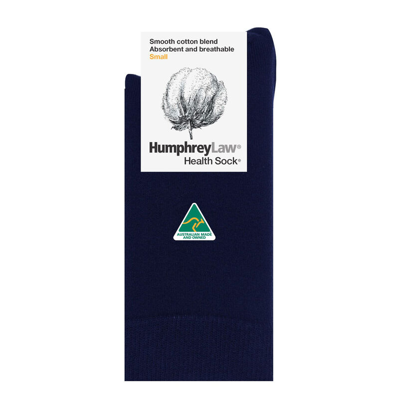 Humphrey Law Plain Knit Cotton Health Socks image number 1